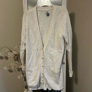 🩷Old Navy Women's Beige Cardigan Sweater